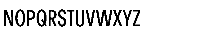 R41 Recta Condensed Regular Font UPPERCASE