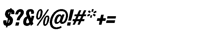 R41 Recta Condensed XBold Ital Font OTHER CHARS