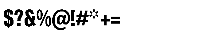 R41 Recta Condensed XBold Font OTHER CHARS