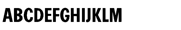 R41 Recta Condensed XBold Font UPPERCASE
