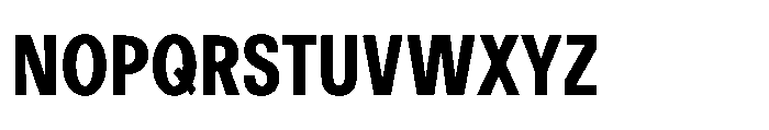 R41 Recta Condensed XBold Font UPPERCASE