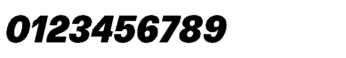 R41 Recta Heavy Italic Font OTHER CHARS
