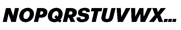 R41 Recta Heavy Italic Font UPPERCASE