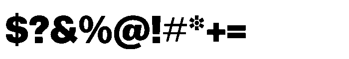 R41 Recta Heavy Font OTHER CHARS
