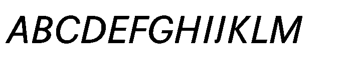 R41 Recta Italic Font UPPERCASE