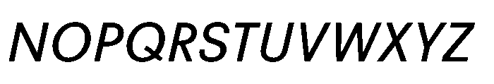 R41 Recta Italic Font UPPERCASE
