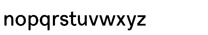 R41 Recta Regular Font LOWERCASE
