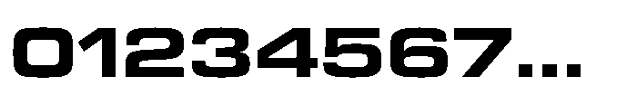 R41 Roboticon Bold Extended Font OTHER CHARS