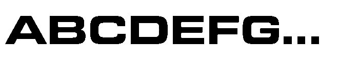R41 Roboticon Bold Extended Font UPPERCASE