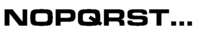 R41 Roboticon Bold Extended Font UPPERCASE