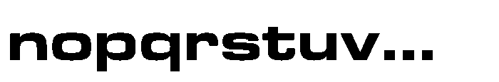 R41 Roboticon Bold Extended Font LOWERCASE