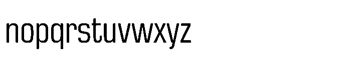 R41 Roboticon Condensed Font LOWERCASE