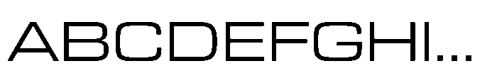 R41 Roboticon Extended Font UPPERCASE