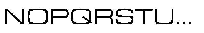 R41 Roboticon Extended Font UPPERCASE