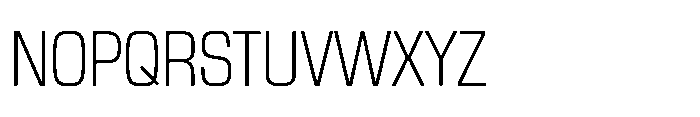 R41 Roboticon Light Condensed Font UPPERCASE