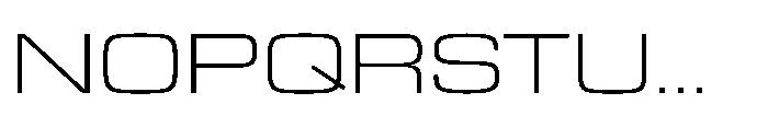 R41 Roboticon Light Extended Font UPPERCASE