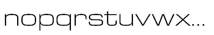 R41 Roboticon Light Extended Font LOWERCASE