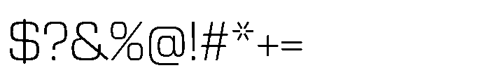 R41 Roboticon Light Font OTHER CHARS