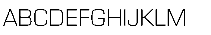 R41 Roboticon Light Font UPPERCASE