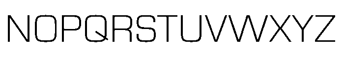 R41 Roboticon Light Font UPPERCASE