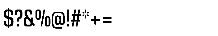 R41 Roboticon Medium Condensed Font OTHER CHARS