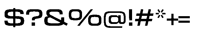 R41 Roboticon Medium Extended Font OTHER CHARS