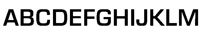 R41 Roboticon Medium Font UPPERCASE