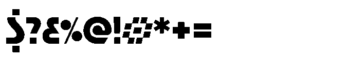 R41 Stop Lowercase Font OTHER CHARS