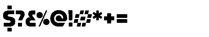 R41 Stop Rounder Font OTHER CHARS