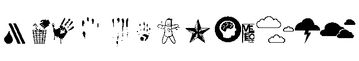 R74_Dingbat attak Font UPPERCASE