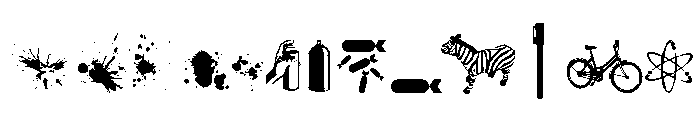 R74_Dingbat attak Font LOWERCASE