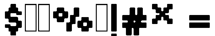 Raqami Regular Font OTHER CHARS