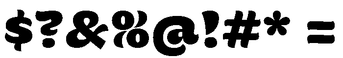 Ravals Extra Bold Font OTHER CHARS