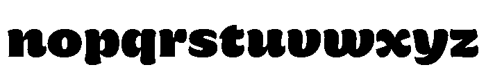 Ravals Extra Bold Font LOWERCASE