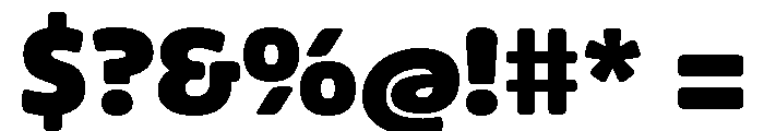 Ravals Heavy Font OTHER CHARS