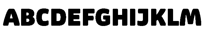 Ravals Heavy Font UPPERCASE