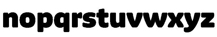 Ravals Heavy Font LOWERCASE