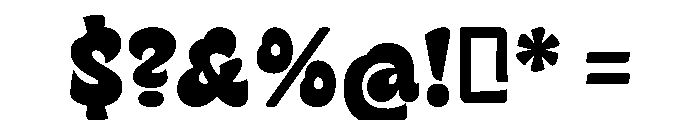 Ravals Regular Font OTHER CHARS