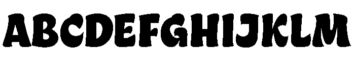 Ravals Regular Font UPPERCASE