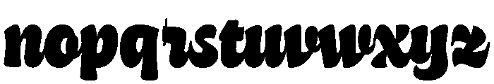Ravals Regular Font LOWERCASE