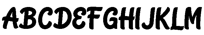 RACHY-Regular Font UPPERCASE