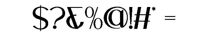 RAFFAS-Regular Font OTHER CHARS