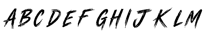 RAIZE Brush Font UPPERCASE