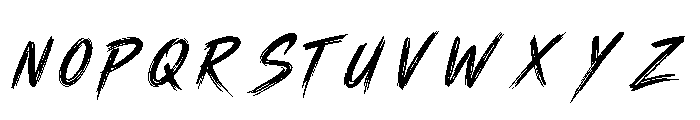 RAIZE Brush Font UPPERCASE