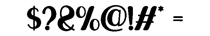 RALEMON-Regular Font OTHER CHARS