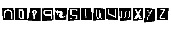 RANSOM Letters Font LOWERCASE