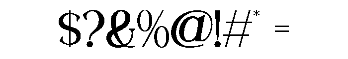 RAVELLA Extra Bold Font OTHER CHARS