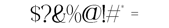RAVELLA-Light Font OTHER CHARS