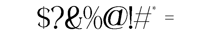 RAVELLA-Medium Font OTHER CHARS
