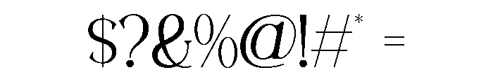 RAVELLA-Regular Font OTHER CHARS
